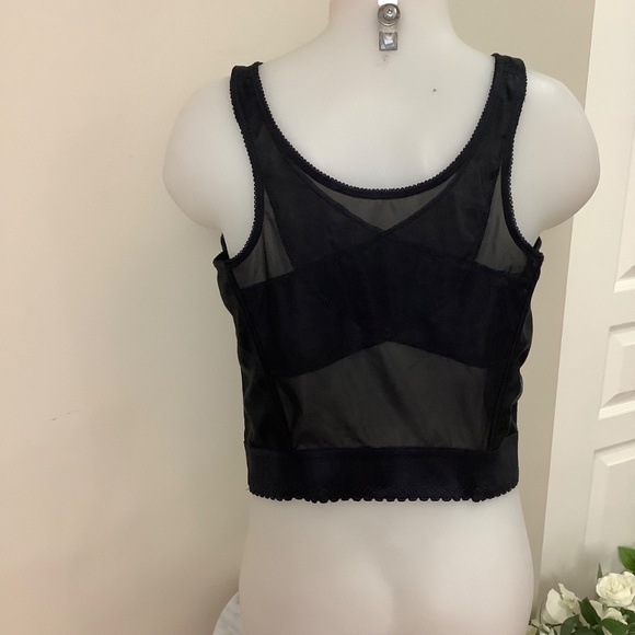 Exquisite long-line black lace bra 40DD - Picture 8 of 10